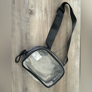 Transparent Small Black Crossbody Bag
